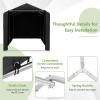 image:imageGoplus Portable Shed 7 x 52 x 54 Ft Heavy Duty Motorcycle Shed wRollUp Zipper Door Metal Frame Waterproof Cover amp Wind Rope Outdoor Storage Tent Shelter for Bike Garden Tools