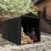 image:imageGoplus Portable Shed 7 x 52 x 54 Ft Heavy Duty Motorcycle Shed wRollUp Zipper Door Metal Frame Waterproof Cover amp Wind Rope Outdoor Storage Tent Shelter for Bike Garden Tools