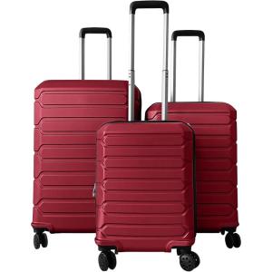 image:imageGoplus 3 Piece Luggage Set 202428 Inch Lightweight Hardshell Suitcases with 360 Spinner Wheels Telescope Handles ScratchResistant Shell for Business Family Travel Cross Stripe NavyRed