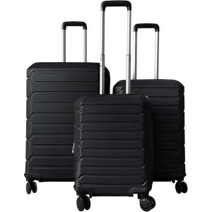 image:imageGoplus 3 Piece Luggage Set 202428 Inch Lightweight Hardshell Suitcases with 360 Spinner Wheels Telescope Handles ScratchResistant Shell for Business Family Travel Cross Stripe NavyBlack