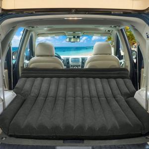 image:imageGoplus Car Bed Back Seat with Pillow Flocking Surface Electric Air Pump Repair Kit Truck Bed Mattress Inflatable SUV Air Mattress for Traveling Camping Sleeping BlackBlack