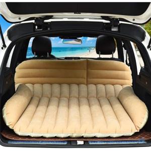 image:imageGoplus Car Bed Back Seat with Pillow Flocking Surface Electric Air Pump Repair Kit Truck Bed Mattress Inflatable SUV Air Mattress for Traveling Camping Sleeping BlackYellow