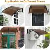 image:imageGoplus Awnings for Doors 40 x 40 Window Awning with Rain Snow Sunlight UV Protection UPF 50Hollow Sheet Outdoor Overhead Awning Canopy Exterior Polycarbonate Awnings for Patio Porch DeckTawny