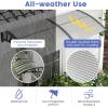 image:imageGoplus Awnings for Doors 40 x 40 Window Awning with Rain Snow Sunlight UV Protection UPF 50Hollow Sheet Outdoor Overhead Awning Canopy Exterior Polycarbonate Awnings for Patio Porch DeckClear with Gray Bracket