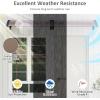 image:imageGoplus Awnings for Doors 40 x 40 Window Awning with Rain Snow Sunlight UV Protection UPF 50Hollow Sheet Outdoor Overhead Awning Canopy Exterior Polycarbonate Awnings for Patio Porch DeckCoffee