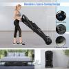 image:imageGoplus Folding Treadmill Compact Superfit Treadmill with APP Control Blue Tooth Speaker 12 Preset Programs LED Display and Device Holder Walking Running Machine for Home OfficeBlack