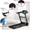 image:imageGoplus Folding Treadmill Compact Superfit Treadmill with APP Control Blue Tooth Speaker 12 Preset Programs LED Display and Device Holder Walking Running Machine for Home OfficeBlack