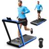 image:imageGoplus 2 in 1 Under Desk Treadmill 25HP Superfit Folding Treadmills for Home Office wSmart APP Remote Control LED Display Bluetooth Speaker Foldable Walking Jogging Machine Blue