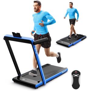 image:imageGoplus 2 in 1 Under Desk Treadmill 25HP Superfit Folding Treadmills for Home Office wSmart APP Remote Control LED Display Bluetooth Speaker Foldable Walking Jogging Machine Blue
