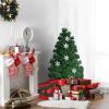 image:imageGoplus 3FT PreLit Fiber Optic Artificial Christmas Tree with Multicolor Led Lights and Snowflakes 3 FTGreen