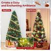 image:imageGoplus 3FT PreLit Fiber Optic Artificial Christmas Tree with Multicolor Led Lights and Snowflakes 3 FTGreenmulticolored
