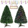 image:imageGoplus 3FT PreLit Fiber Optic Artificial Christmas Tree with Multicolor Led Lights and Snowflakes 3 FTMulticolored