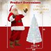 image:imageGoplus 3FT PreLit Fiber Optic Artificial Christmas Tree with Multicolor Led Lights and Snowflakes 3 FTWhite