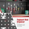 image:imageGoplus Garage Cabinets and Storage System 6Piece Garage Organization Cabinets Set with Rubber Wood Worktop Pegboard 2 Rolling Chests Lockers Tool Storage Chest for Workshop 815 x 185 x 76