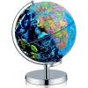 image:imageGoplus Illuminated Globes of The World with Stand 9 Rotating 3 in 1 World Globe wConstellation Stars LED Night Light Geography Globe for Office Decorative