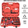 image:imageGoplus 28Piece Universal Radiator Pressure Tester Vacuum Type Cooling System Tool Kit wCarrying Case Red Case