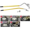 image:imageGoplus Tire Changer 175 to 24 Steel Tire Mount Demount Tool Kit Tubeless Truck Bead Breaker Manual Tire Changing Tools BlueYellow