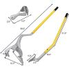 image:imageGoplus Tire Changer 175 to 24 Steel Tire Mount Demount Tool Kit Tubeless Truck Bead Breaker Manual Tire Changing Tools BlueYellow