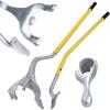 image:imageGoplus Tire Changer 175 to 24 Steel Tire Mount Demount Tool Kit Tubeless Truck Bead Breaker Manual Tire Changing Tools BlueYellow
