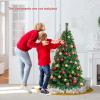 image:imageGoplus 5ft Artificial Christmas Tree Xmas Pine Tree with Solid Metal Legs Perfect for Indoor and Outdoor Holiday Decoration Green