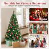 image:imageGoplus 5ft Artificial Christmas Tree Xmas Pine Tree with Solid Metal Legs Perfect for Indoor and Outdoor Holiday Decoration Green