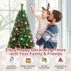 image:imageGoplus 5ft Artificial Christmas Tree Xmas Pine Tree with Solid Metal Legs Perfect for Indoor and Outdoor Holiday Decoration Green
