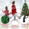 image:imageGoplus 5ft Artificial Christmas Tree Xmas Pine Tree with Solid Metal Legs Perfect for Indoor and Outdoor Holiday Decoration Green
