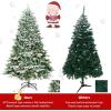 image:imageGoplus 65ft PreLit Snow Flocked Christmas Tree Artificial Snowy Xmas Full Tree with 450 LED Lights 673 Branch Tip Foldable Metal Stand for Indoor Home Office Decor