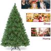 image:imageGoplus 6FT Prelit Christmas Tree Flowering Hinged Artificial Pine Full Tree with 260 Warm White LED Lights 484 Branch Tips 49 Pine Cones Metal Stand for Xmas Indoor Decor6ft