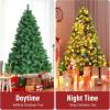 image:imageGoplus 6ft PreLit Artificial Christmas Tree Quick One Plug Hinged Xmas Pine Tree w 828 PVC Tips 350 LED Lights 8 Lighting Flash Modes Easy Assembly6 FT