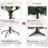 image:imageGoplus 6ft Unlit Artificial Christmas Tree Premium Hinged Fir Tree Easy Assembly with Metal Stand Xmas Dcor for Indoor and OutdoorPrelit