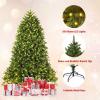 image:imageGoplus 6ft Unlit Artificial Christmas Tree Premium Hinged Fir Tree Easy Assembly with Metal Stand Xmas Dcor for Indoor and OutdoorPrelit