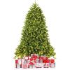image:imageGoplus 6ft Unlit Artificial Christmas Tree Premium Hinged Fir Tree Easy Assembly with Metal Stand Xmas Dcor for Indoor and OutdoorPrelit