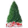 image:imageGoplus 6ft Unlit Artificial Christmas Tree Premium Hinged Fir Tree Easy Assembly with Metal Stand Xmas Dcor for Indoor and OutdoorPrelit