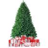 image:imageGoplus 6ft Unlit Artificial Christmas Tree Premium Hinged Fir Tree Easy Assembly with Metal Stand Xmas Dcor for Indoor and OutdoorPrelit