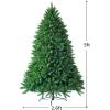 image:imageGoplus 6ft Unlit Artificial Christmas Tree Premium Hinged Fir Tree Easy Assembly with Metal Stand Xmas Dcor for Indoor and OutdoorUnlit