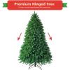 image:imageGoplus 6ft Unlit Artificial Christmas Tree Premium Hinged Fir Tree Easy Assembly with Metal Stand Xmas Dcor for Indoor and OutdoorUnlit