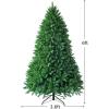 image:imageGoplus 6ft Unlit Artificial Christmas Tree Premium Hinged Fir Tree Easy Assembly with Metal Stand Xmas Dcor for Indoor and OutdoorUnlit