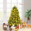 image:imageGoplus 6ft Unlit Artificial Christmas Tree Premium Hinged Fir Tree Easy Assembly with Metal Stand Xmas Dcor for Indoor and OutdoorUnlit