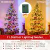 image:imageGoplus 75FT Artificial Christmas Tree Premium Spruce Hinged Tree with 550 LED Lights and Solid Metal Stand ULCertified Transformer64 ft  220 Lights