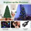 image:imageGoplus 75FT Artificial Christmas Tree Premium Spruce Hinged Tree with 550 LED Lights and Solid Metal Stand ULCertified Transformer7ft 6in