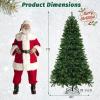 image:imageGoplus 7ft PreLit Artificial Christmas Tree Hinged Xmas Tree with 1188 Branch Tips 700 WarmWhite LED Lights Foldable Metal Stand for Festive Holiday Party Office Home Decor7ft