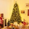 image:imageGoplus 7ft PreLit Artificial Christmas Tree Hinged Xmas Tree with 1188 Branch Tips 700 WarmWhite LED Lights Foldable Metal Stand for Festive Holiday Party Office Home Decor7ft