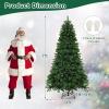 image:imageGoplus 7ft PreLit Christmas Tree Artificial Hinged Xmas Tree with 700 WarmWhite LED Lights 1188 Branch Tips Foldable Metal Stand for Office Home Decor7ft