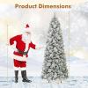 image:imageGoplus 7ft PreLit Pop Up Christmas Tree Collapsible Snow Flocked Artificial Xmas Tree with 680 PVC Tips amp Pine Needles 200 Warm White LED Lights Metal Stand Home Office Party Holiday Decoration7FT