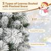 image:imageGoplus 7ft PreLit Pop Up Christmas Tree Collapsible Snow Flocked Artificial Xmas Tree with 680 PVC Tips amp Pine Needles 200 Warm White LED Lights Metal Stand Home Office Party Holiday Decoration6FT