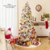 image:imageGoplus 7ft PreLit Pop Up Christmas Tree Collapsible Snow Flocked Artificial Xmas Tree with 680 PVC Tips amp Pine Needles 200 Warm White LED Lights Metal Stand Home Office Party Holiday Decoration6FT