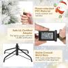 image:imageGoplus 7ft PreLit Pop Up Christmas Tree Collapsible Snow Flocked Artificial Xmas Tree with 680 PVC Tips amp Pine Needles 200 Warm White LED Lights Metal Stand Home Office Party Holiday Decoration6FT