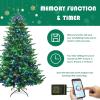 image:imageGoplus 7ft Prelit Christmas Tree Hinged Artificial Xmas Tree w 540 APP Controlled LED Lights 2324 PVC amp PE Branch Tips Indoor Holiday Festival Decoration for Residential Commercial Use