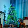 image:imageGoplus 7ft Prelit Christmas Tree Hinged Artificial Xmas Tree w 540 APP Controlled LED Lights 2324 PVC amp PE Branch Tips Indoor Holiday Festival Decoration for Residential Commercial Use